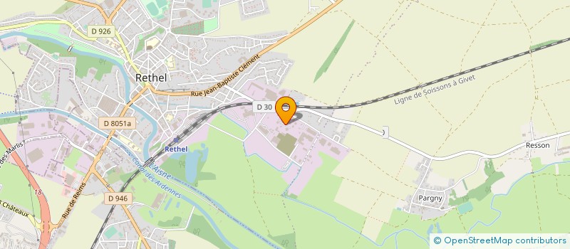 localisation de l'entreprise ZANCHETTA PERE ET FILS  RETHEL