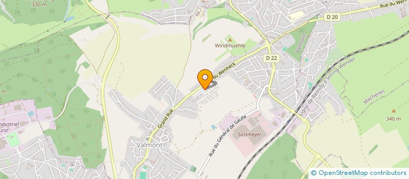 localisation de l'entreprise ZANDOFORM  VALMONT