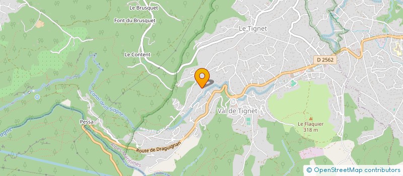 localisation de l'entreprise ZANDOLI à LE TIGNET