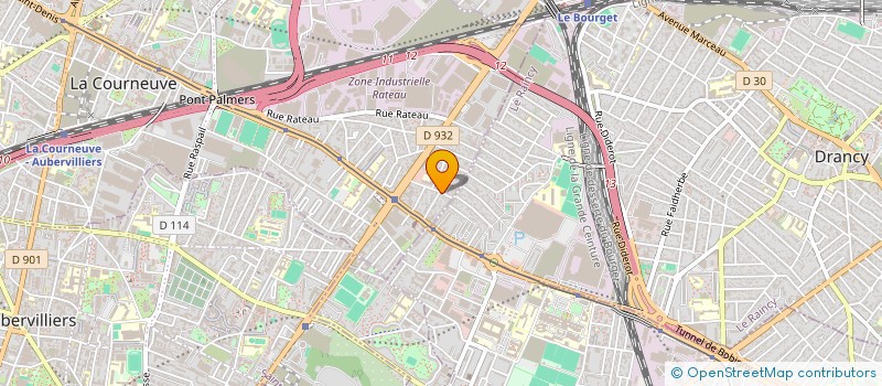 localisation de l'entreprise ZANE à LA COURNEUVE