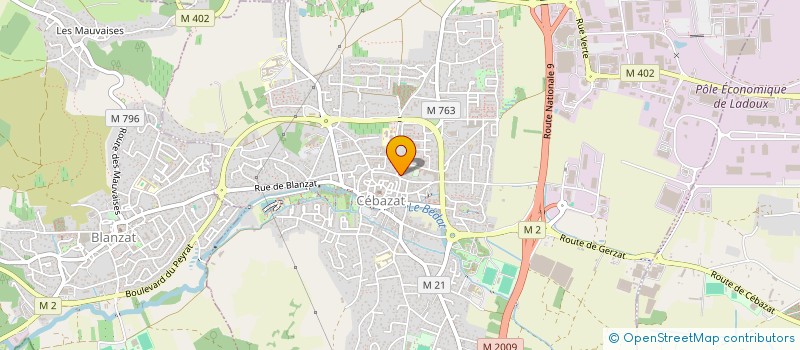 localisation de l'entreprise ZANESS  BOUVESSE-QUIRIEU