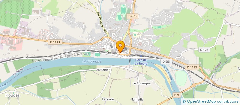 localisation de l'entreprise ZANETTE ELECTRO MENAGER à LA REOLE