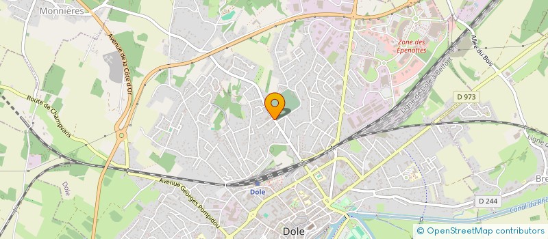localisation de l'entreprise ZANETTI à DOLE