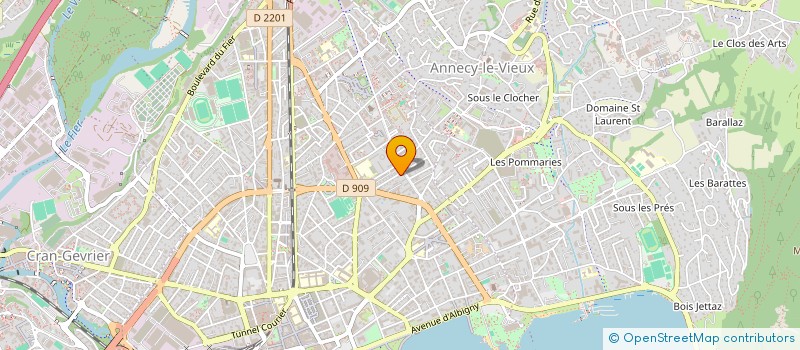 localisation de l'entreprise ZANI PEINTURE à ANNECY