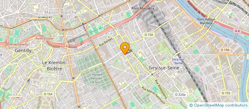 localisation de l'entreprise ZANINI ALBER à IVRY-SUR-SEINE