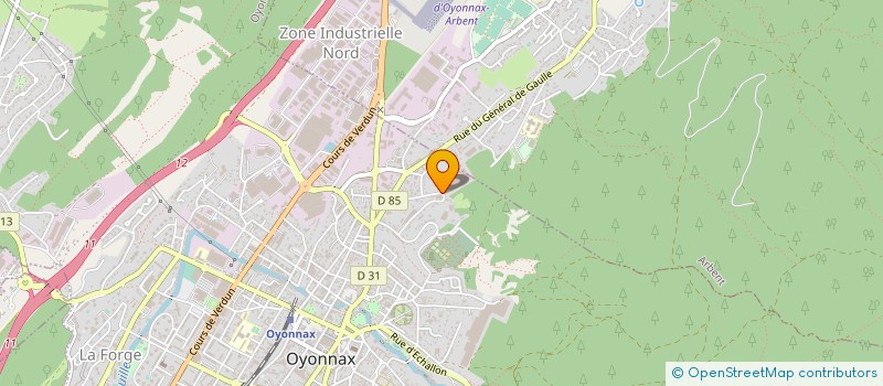 localisation de l'entreprise ZANINI FRANCE à OYONNAX