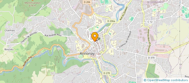 localisation de l'entreprise ZANIOPTIQ 0 7 à ANNONAY
