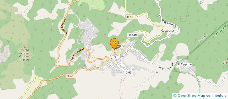 localisation de l'entreprise ZANNINI & CO à SARTENE