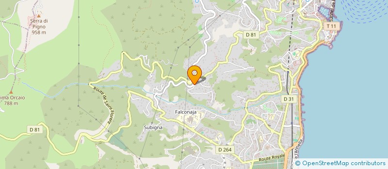 localisation de l'entreprise ZANNINI RC à BASTIA