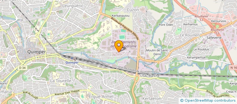 localisation de l'entreprise ZANONE TRAVAUX à QUIMPER