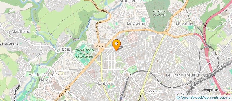 localisation de l'entreprise ZANOTT à LIMOGES
