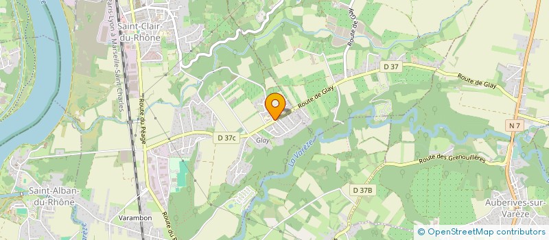 localisation de l'entreprise ZANOUDA PROTECTION INCENDIE à SAINT-CLAIR-DU-RHONE