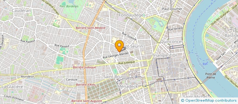 localisation de l'entreprise ZANSHIN CLUB à BORDEAUX