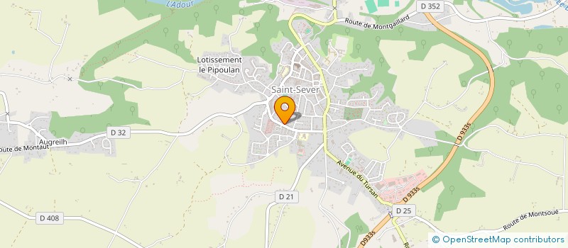 localisation de l'entreprise ZANSHIN KARATE DO  SAINT-SEVER