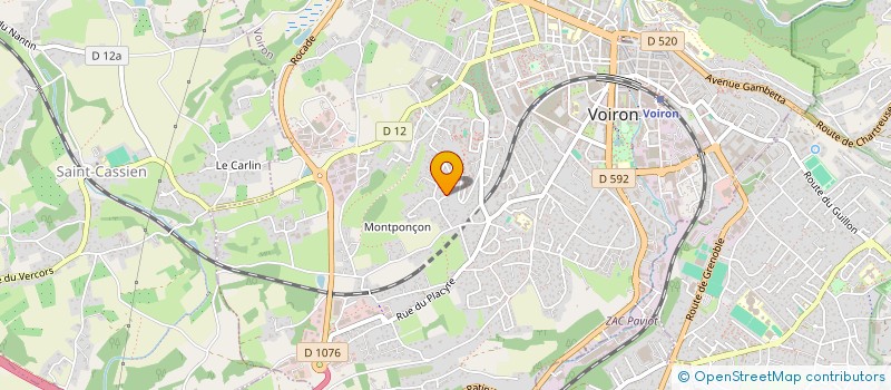 localisation de l'entreprise ZANTERIS à VOIRON