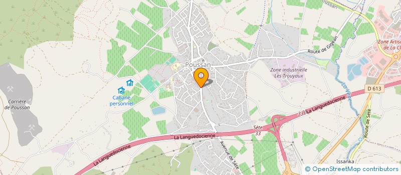 localisation de l'entreprise ZANZIBAR  POUSSAN