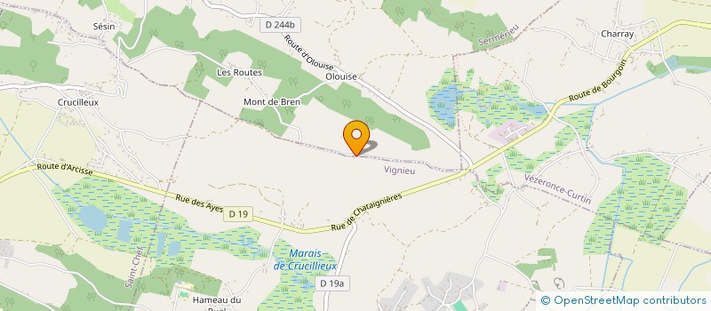 localisation de l'entreprise ZAO  VIGNIEU