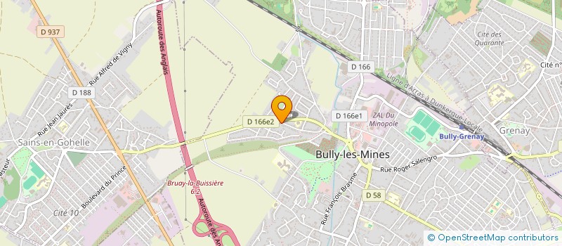 localisation de l'entreprise ZAO à BULLY-LES-MINES