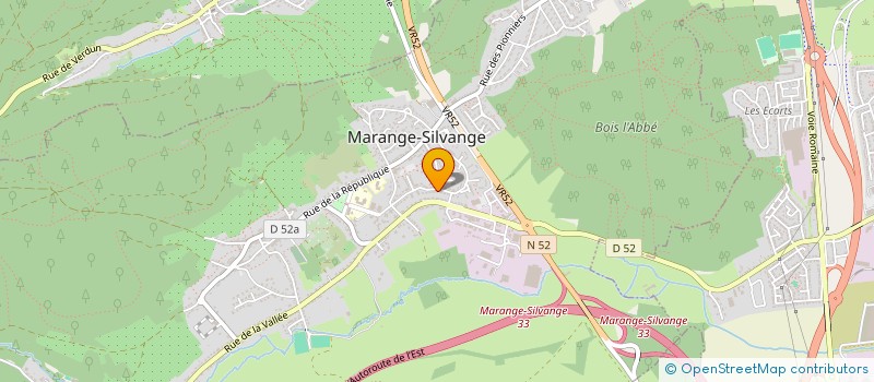 localisation de l'entreprise ZAO  MARANGE-SILVANGE