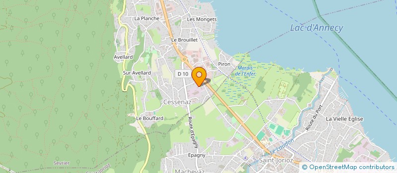 localisation de l'entreprise ZAO CONSEIL  SEVRIER