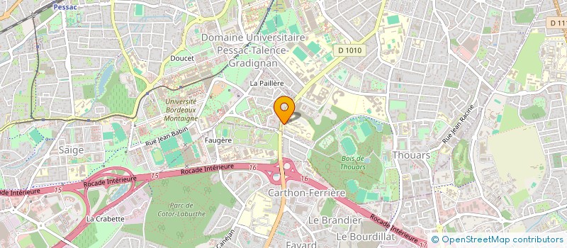 localisation de l'entreprise ZAOS  TALENCE