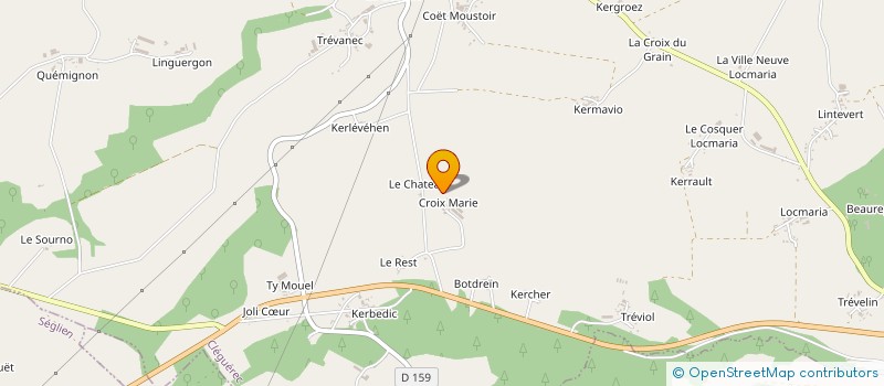 localisation de l'entreprise ZAOU DIZANJER  CLEGUEREC