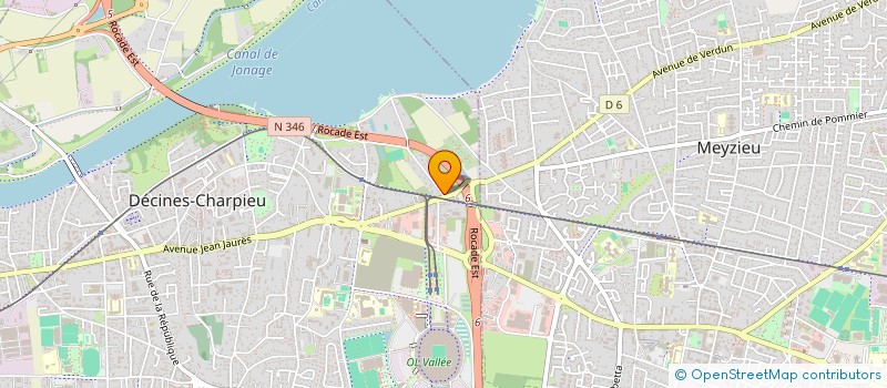 localisation de l'entreprise ZAP DECO-DESIGN  DECINES-CHARPIEU