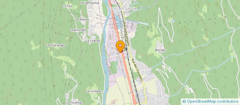 localisation de l'entreprise ZAP - ZONE ALPINE PRO  LA BATHIE