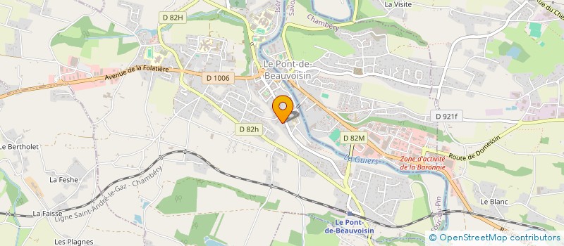 localisation de l'entreprise ZAPHIR  LE PONT-DE-BEAUVOISIN