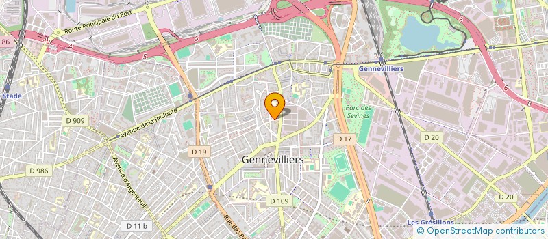 localisation de l'entreprise ZAPHIR INTERNATIONAL  GENNEVILLIERS
