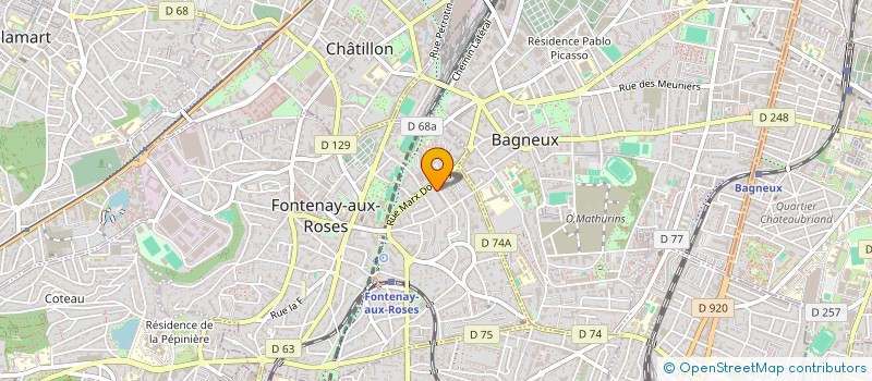 localisation de l'entreprise ZAPHIRA DELICES à FONTENAY-AUX-ROSES