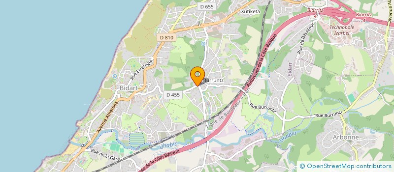 localisation de l'entreprise ZAPILLO à BIDART