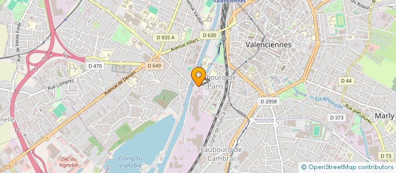 localisation de l'entreprise ZAPOI- ARTS VIVANTS--ARTS NUMERIQUES à VALENCIENNES