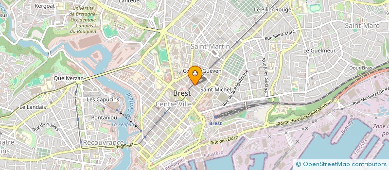 localisation de l'entreprise ZAR-ATELIERS à BREST