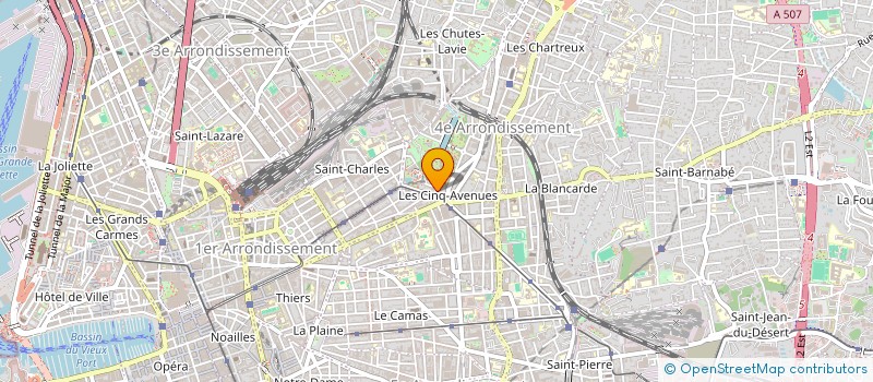 localisation de l'entreprise ZAR NEGOCE à MARSEILLE