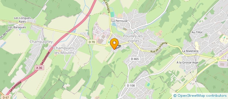 localisation de l'entreprise ZARA-AZAD  POUILLEY-LES-VIGNES