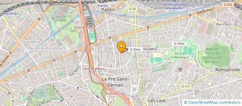 localisation de l'entreprise ZARA BATIMENT à PANTIN