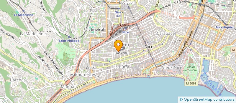 localisation de l'entreprise ZARAGOCIAL  NICE