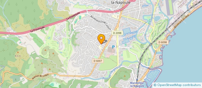localisation de l'entreprise ZARAGOZA à MANDELIEU-LA-NAPOULE