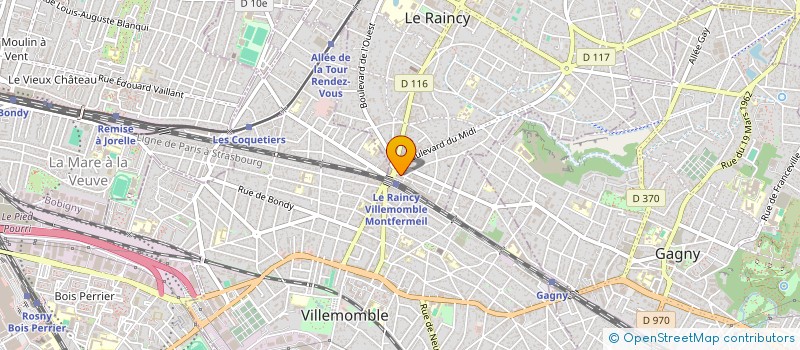 localisation de l'entreprise ZARANC TRANSPORT  LE RAINCY