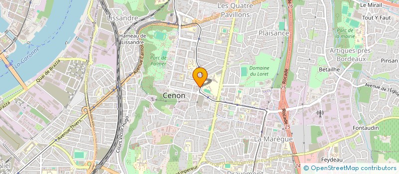 localisation de l'entreprise ZARBOUTAN à CENON