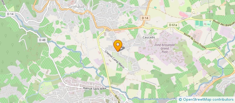 localisation de l'entreprise ZARCA à GRIMAUD
