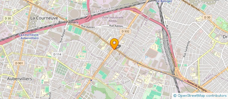 localisation de l'entreprise ZARGA JILANI -NADHIF ALI à LA COURNEUVE