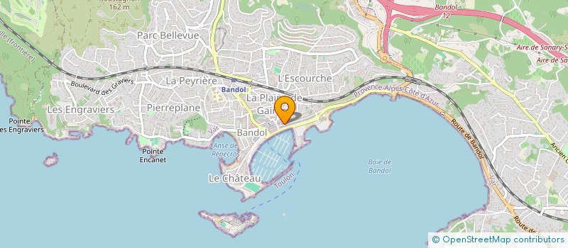localisation de l'entreprise ZARIA à BANDOL