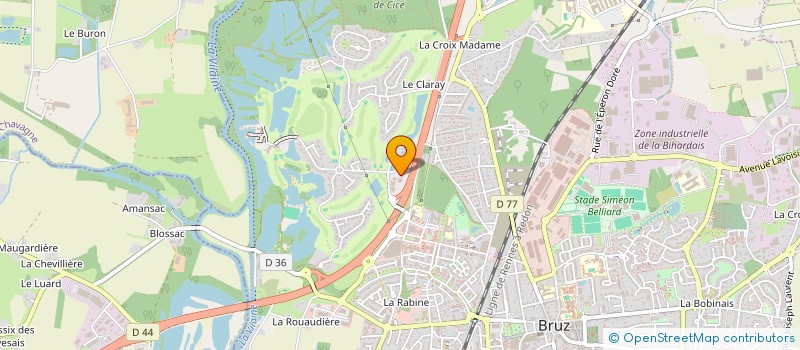 localisation de l'entreprise ZARJES  BRUZ