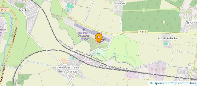 localisation de l'entreprise ZARPA  THIVERVAL-GRIGNON