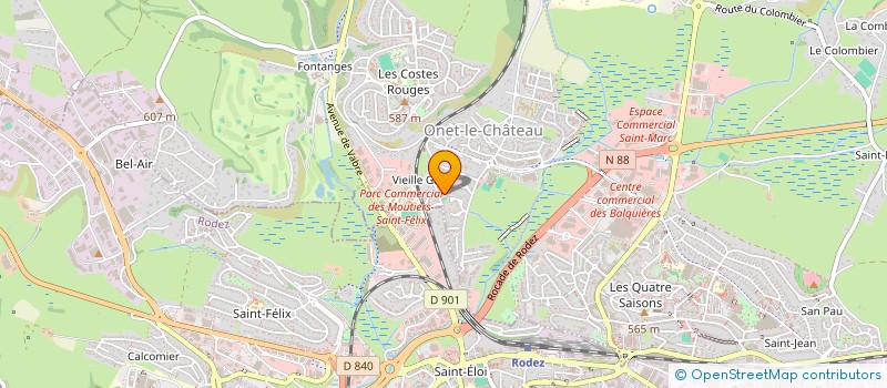 localisation de l'entreprise ZART MO à ONET-LE-CHATEAU
