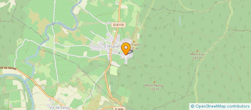 localisation de l'entreprise ZARU PROD  CRESPIAN