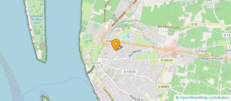 localisation de l'entreprise ZARUBA ARCHITECTES à BLAYE