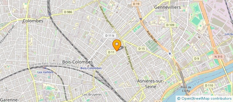 localisation de l'entreprise ZASH à ASNIERES-SUR-SEINE